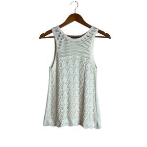 American eagle outfitters off white crochet tank